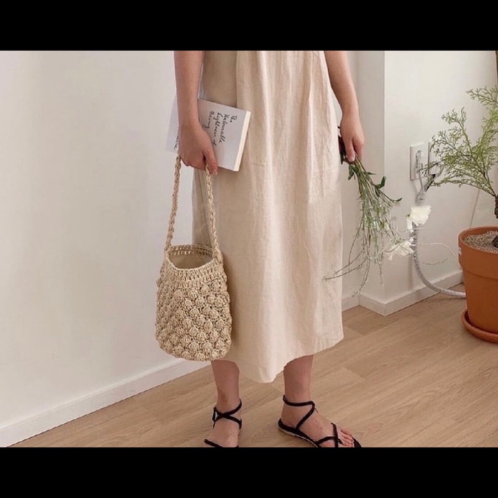 Straw Bucket Bag